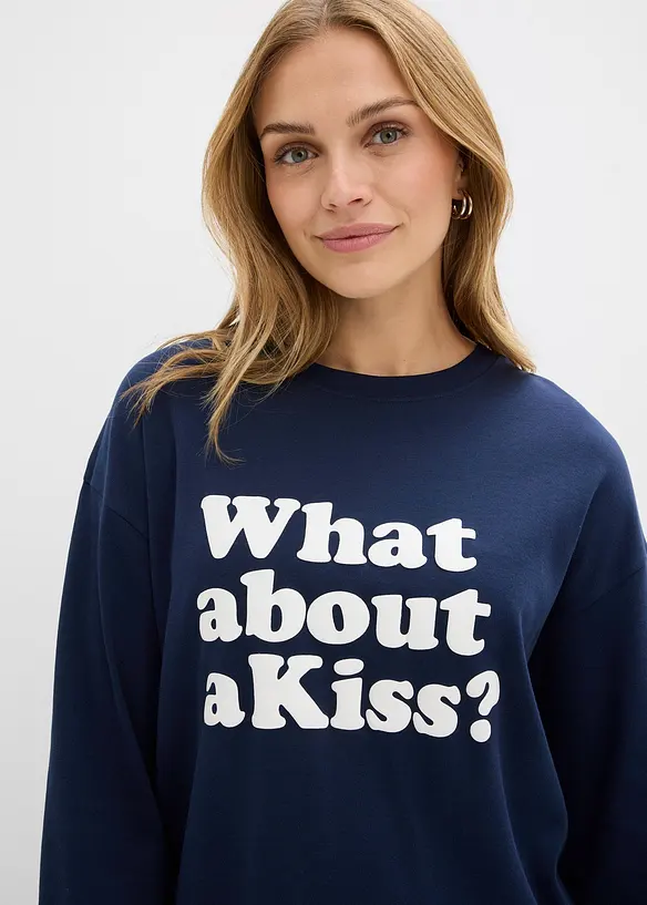 Langermet topp av fast bomull, bonprix