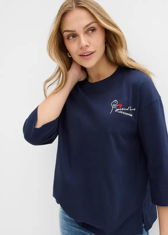 Topp i 100% bomull og boxy modell, bonprix