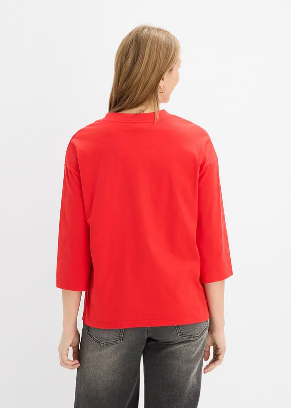 Topp i 100% bomull og boxy modell, bonprix