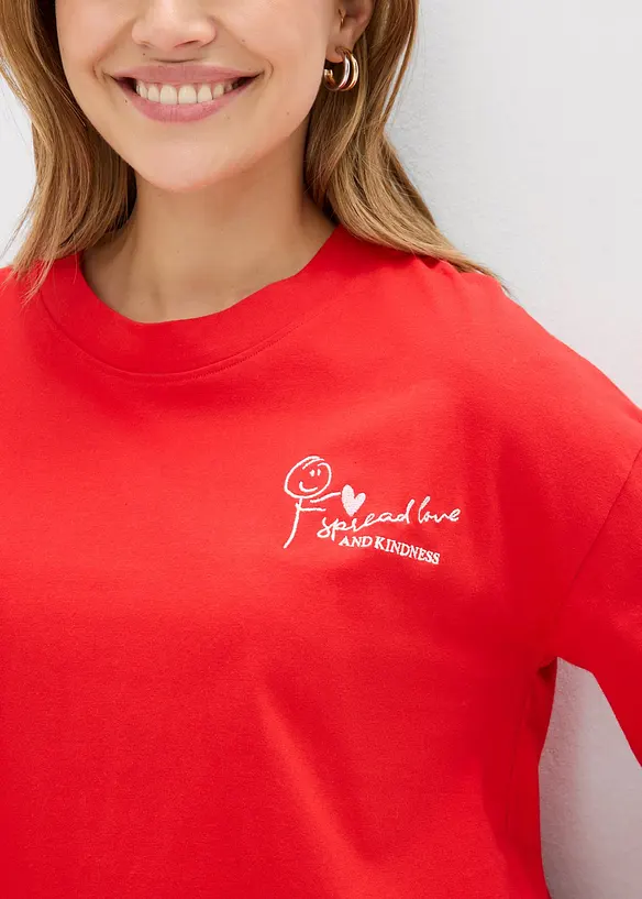 Topp i 100% bomull og boxy modell, bonprix