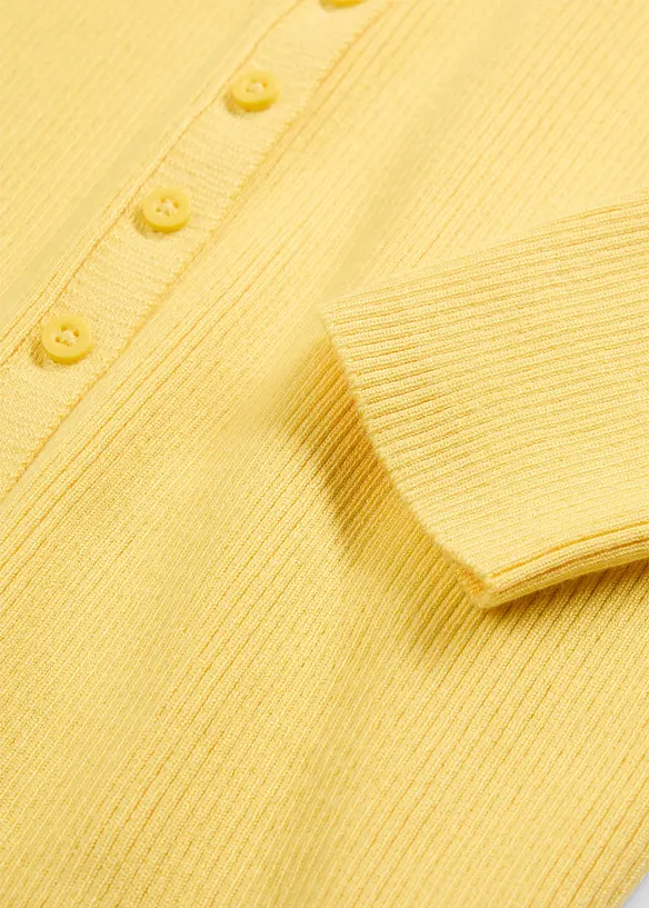 Finstrikket cardigan i myk viskosemiks, bonprix