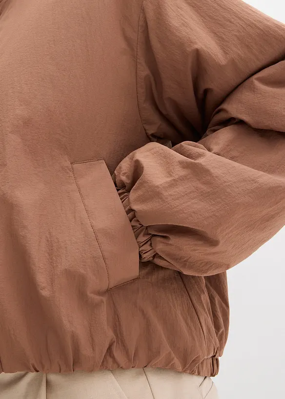 Vannavvisende bomberjakke, med boblekant, bonprix