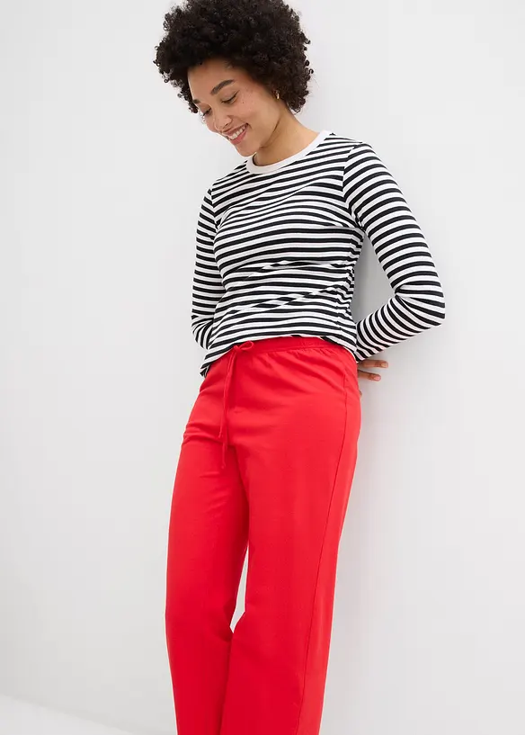 Joggebukse i 100% &oslash;kologisk bomull, bonprix