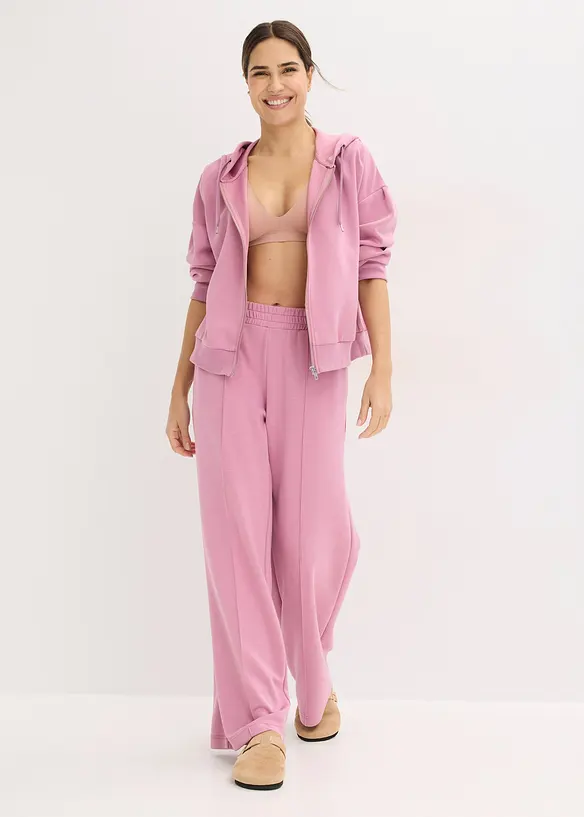 Kosedress i scubamateriale, litt kortere overdel, bonprix