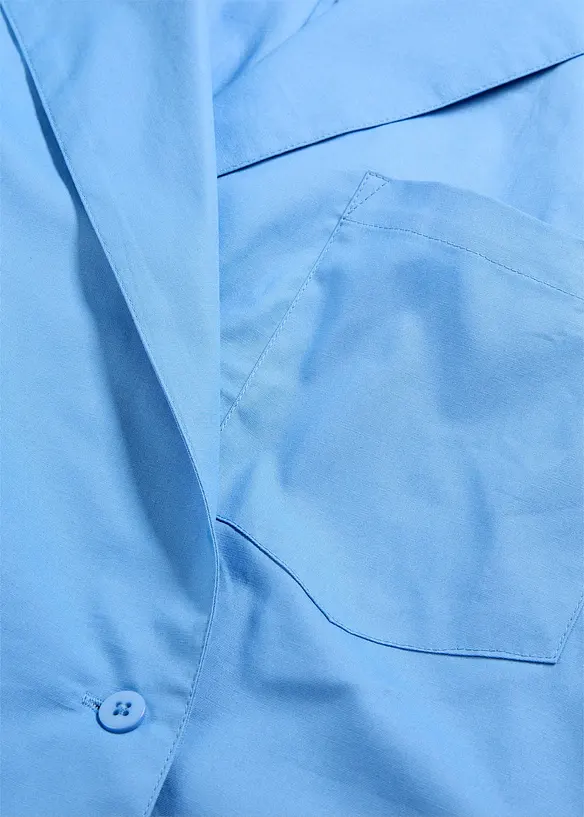 Lang skjorte med V-hals, bonprix