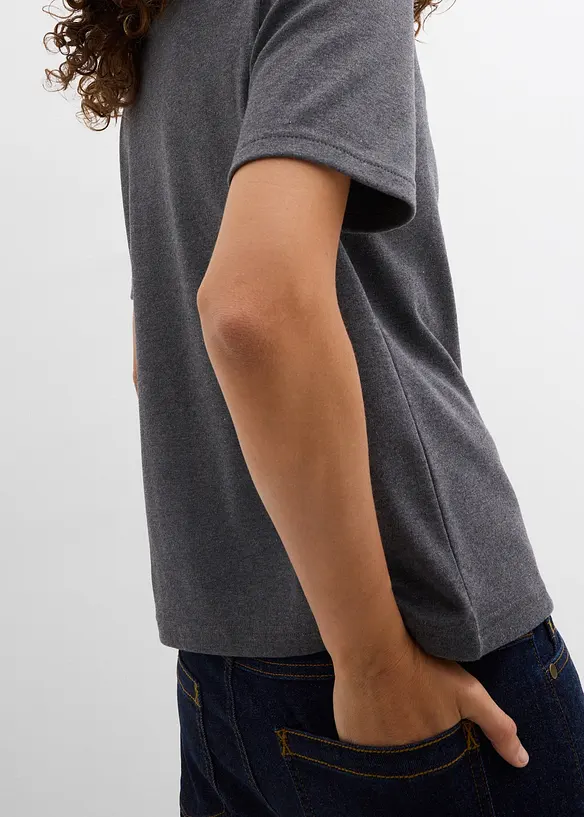 Topp i heavy jersey av 100% &oslash;kologisk bomull (2-pack), bonprix