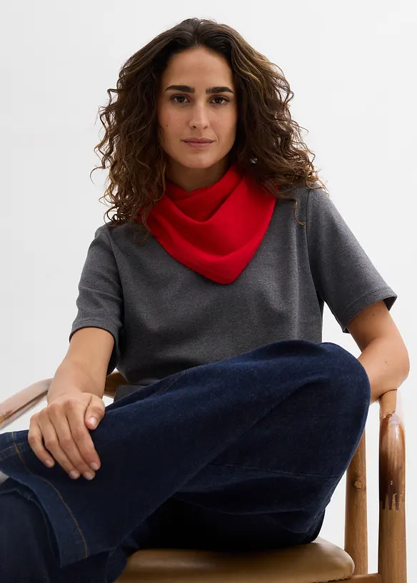 Topp i heavy jersey av 100% &oslash;kologisk bomull (2-pack), bonprix