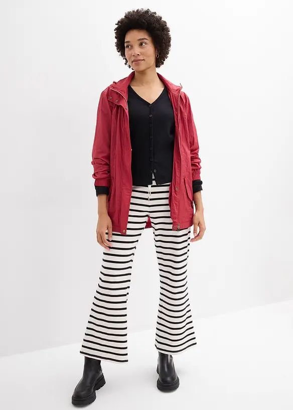 Cardigan i formstabil jersey i 100% &oslash;kologisk bomull, bonprix