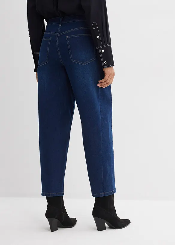 Barrel Jeans, Mid Waist, &oslash;kologisk bomull, bonprix