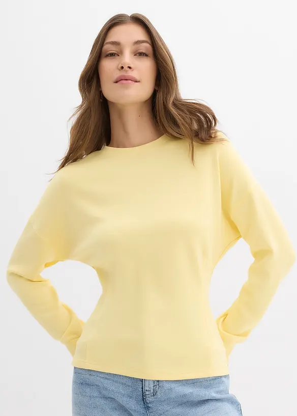 Sweatshirt i innsvingt modell, bonprix