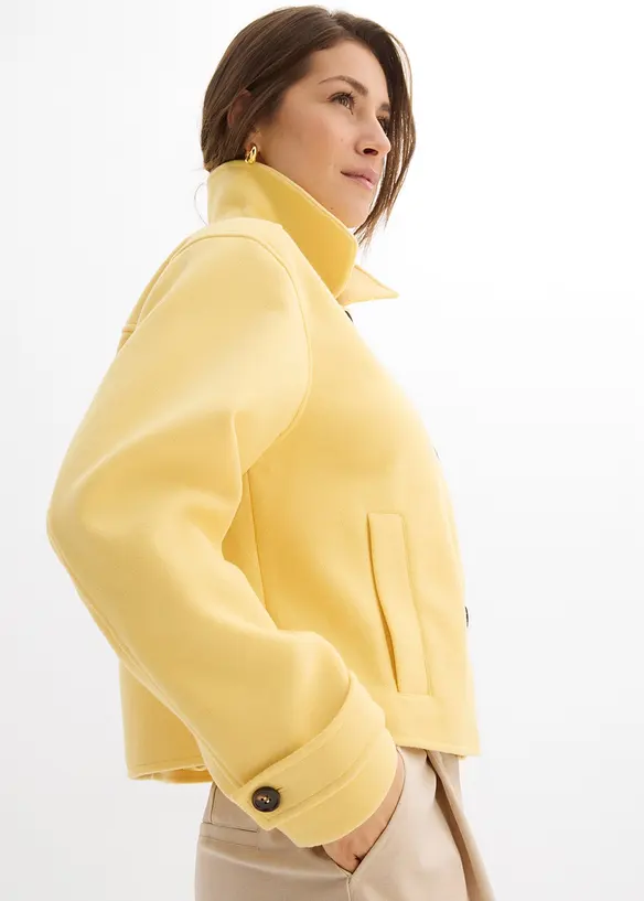 Kort k&aring;pe i ullstil, bonprix