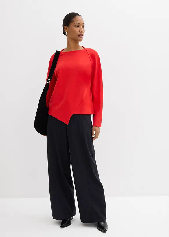 Langermet topp i 100% &oslash;kologisk bomull, bonprix