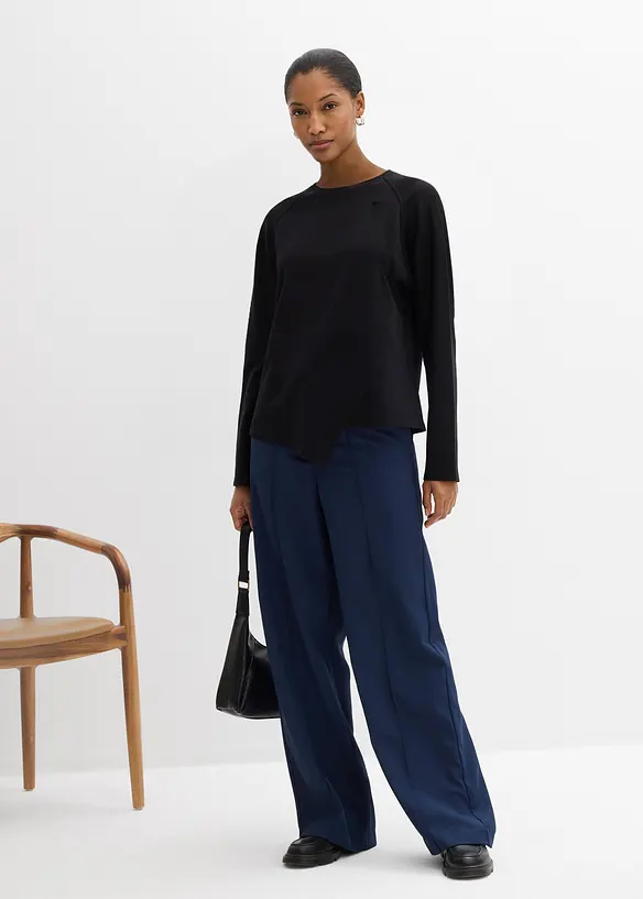 Langermet topp i 100% &oslash;kologisk bomull, bonprix