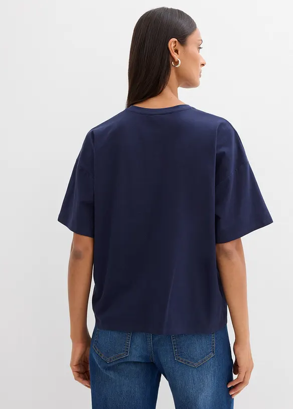 T-skjorte av elastisk, &oslash;kologisk bomullsmiks, bonprix