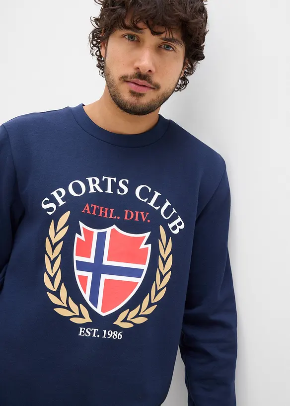 Sweatshirt i 100% bomull, bonprix