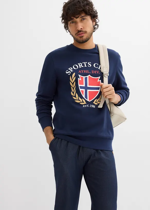 Sweatshirt i 100% bomull, bonprix