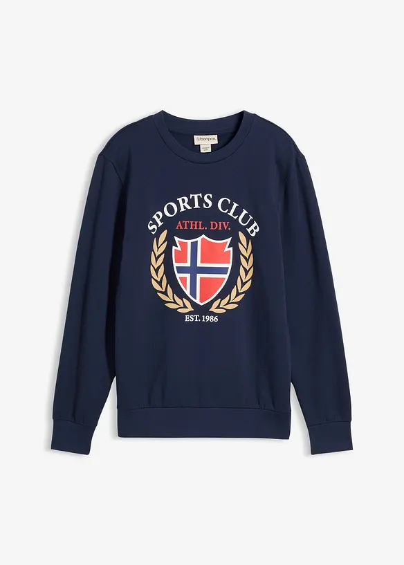 Sweatshirt i 100% bomull, bonprix