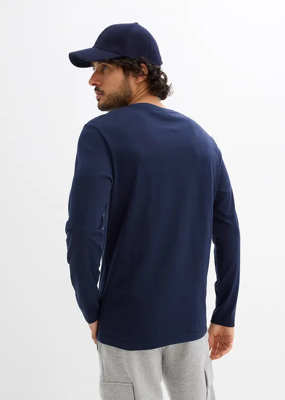 Langermet shirt i 100% bomull, bonprix