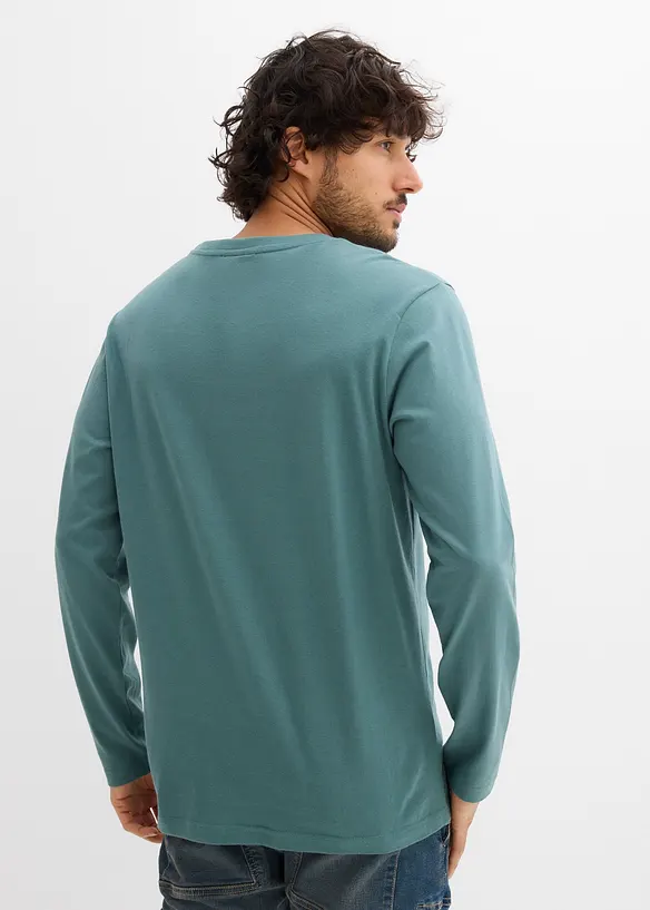 Langermet shirt i 100% bomull, bonprix