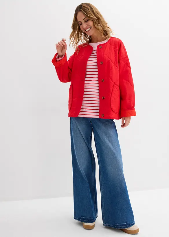 Langermet topp i 100% &oslash;kologisk bomull, bonprix