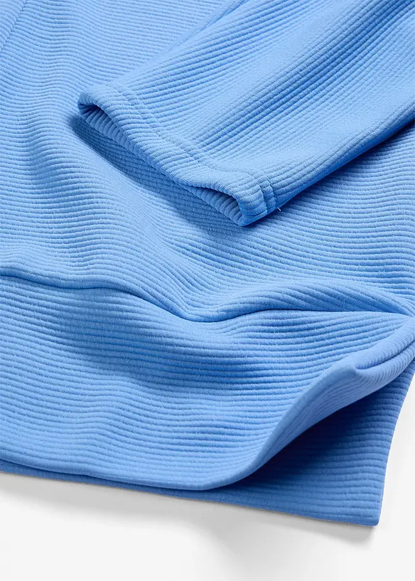 Sweatshirt i strukturmateriale, bonprix