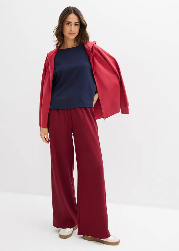 Topp i formstabil, &oslash;kologisk bomull med raglanermer, bonprix