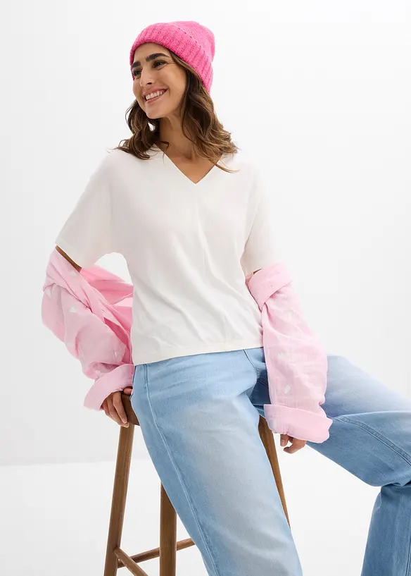 Topp i viskosemiks, bonprix