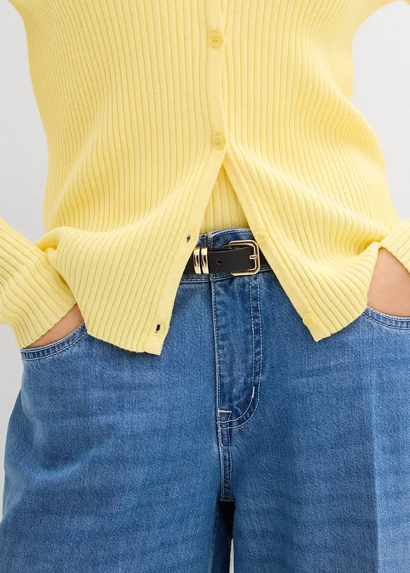 Finstrikket cardin med viskose, bonprix