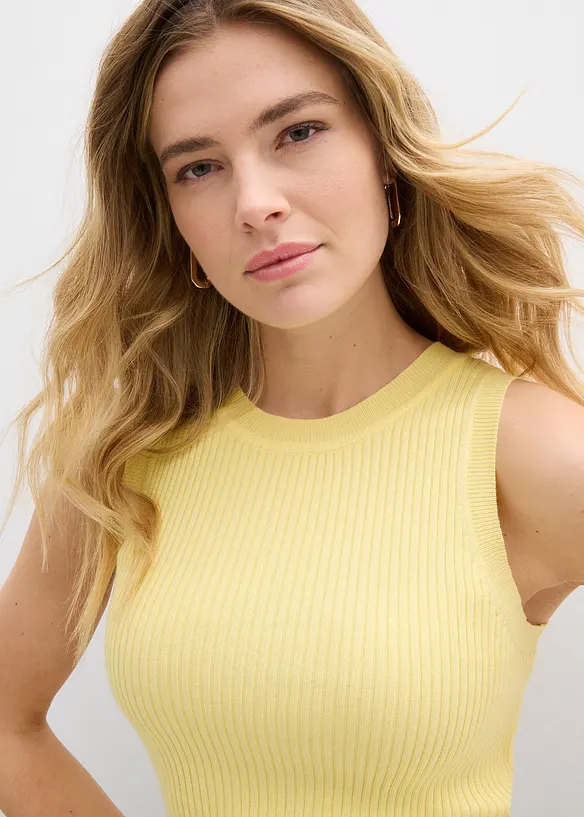 Strikket topp med viskose, bonprix