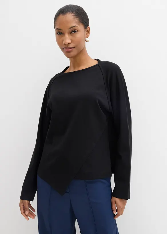 Langermet topp i 100% &oslash;kologisk bomull, bonprix