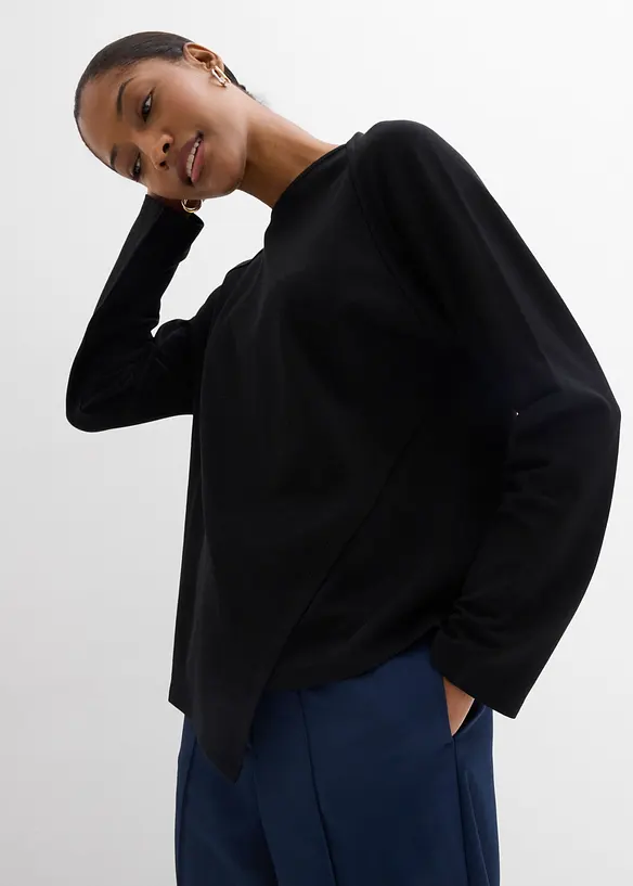 Langermet topp i 100% &oslash;kologisk bomull, bonprix