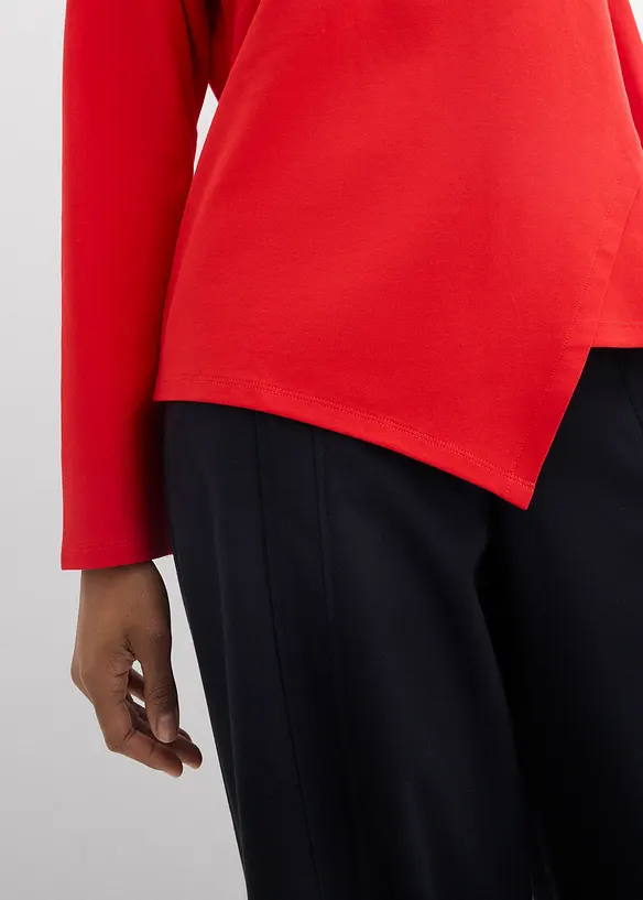 Langermet topp i 100% &oslash;kologisk bomull, bonprix