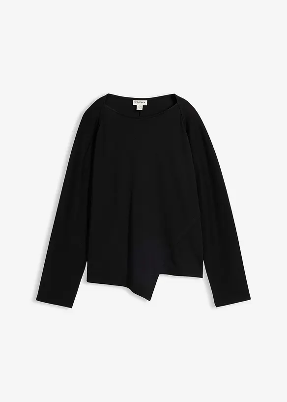 Langermet topp i 100% &oslash;kologisk bomull, bonprix