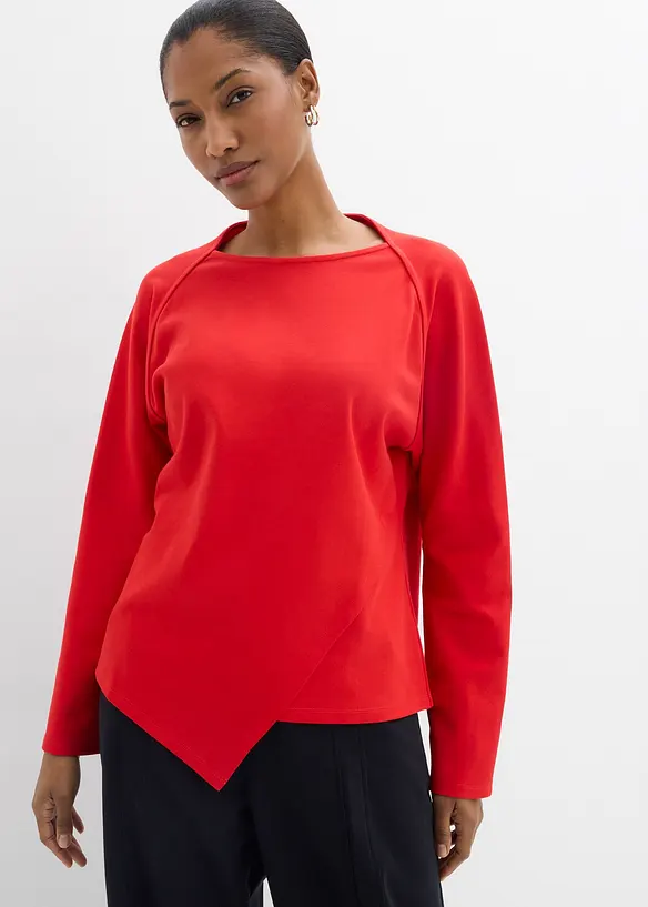 Langermet topp i 100% &oslash;kologisk bomull, bonprix