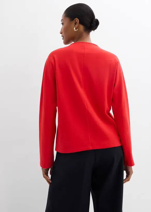 Langermet topp i 100% &oslash;kologisk bomull, bonprix