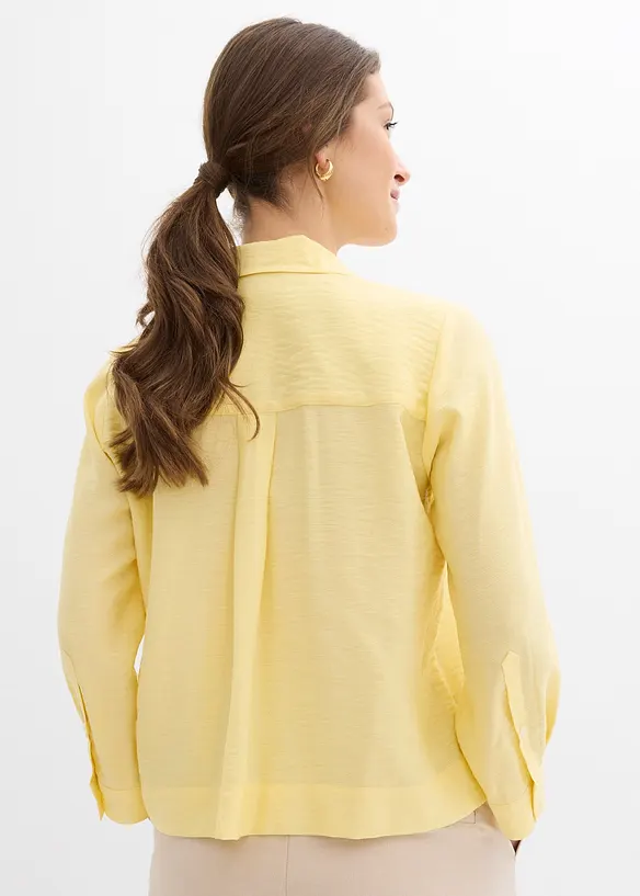 Boxy bluse av viskosemiks, bonprix