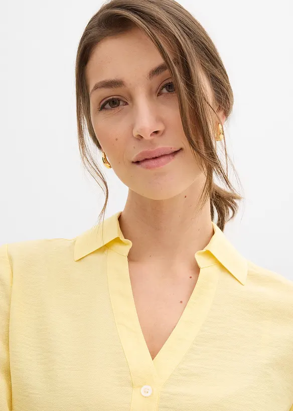 Boxy bluse av viskosemiks, bonprix