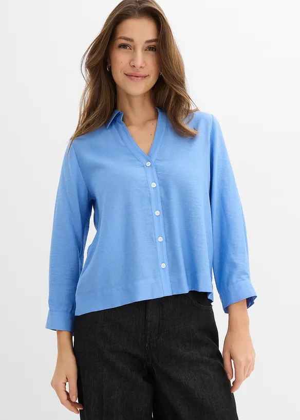 Boxy bluse av viskosemiks, bonprix