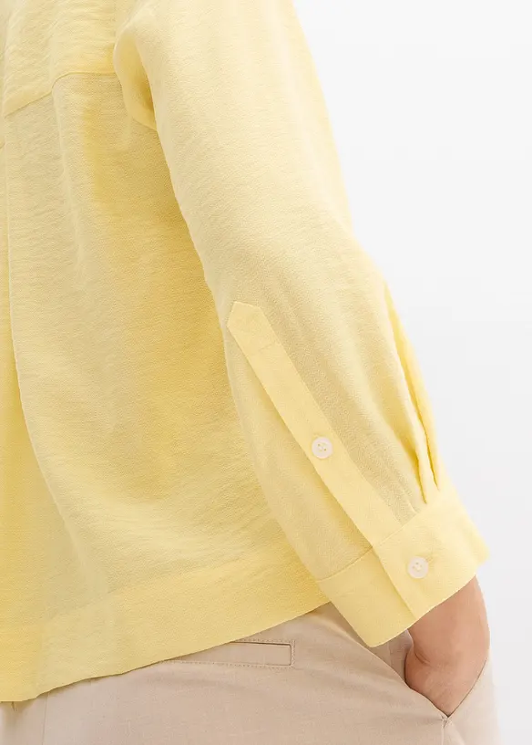 Boxy bluse av viskosemiks, bonprix