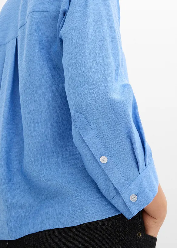 Boxy bluse av viskosemiks, bonprix