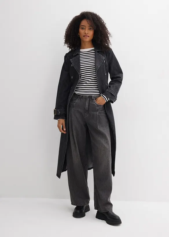 Wide Leg-jeans High Waist, bonprix