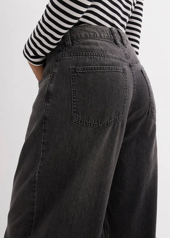 Wide Leg-jeans High Waist, bonprix
