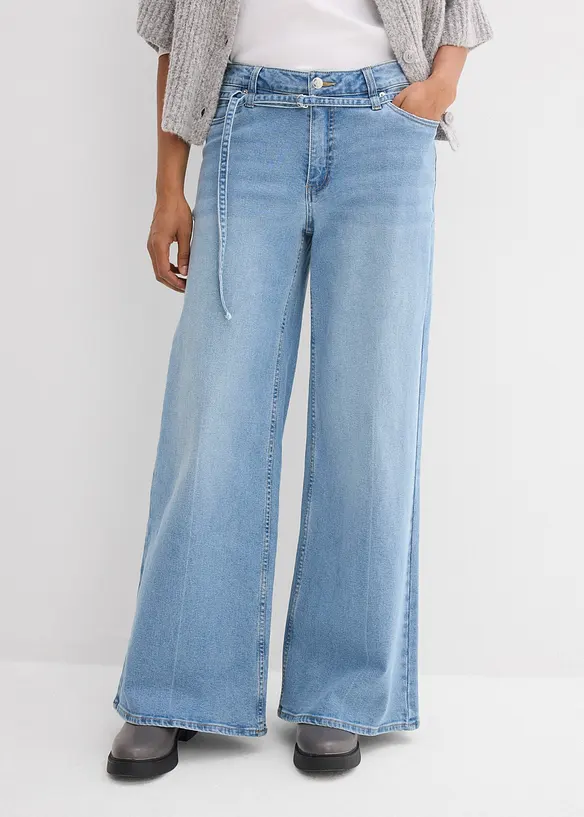 Wide Leg-jeans Mid Waist, bonprix