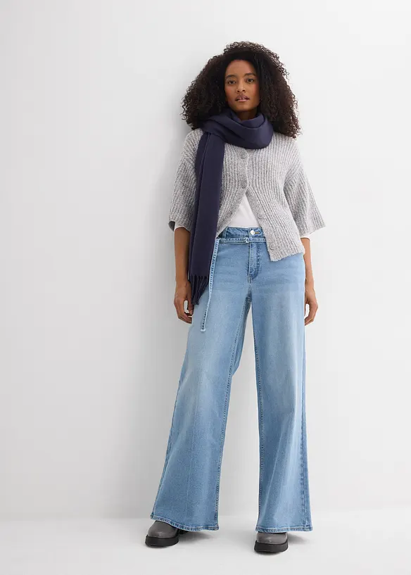 Wide Leg-jeans Mid Waist, bonprix