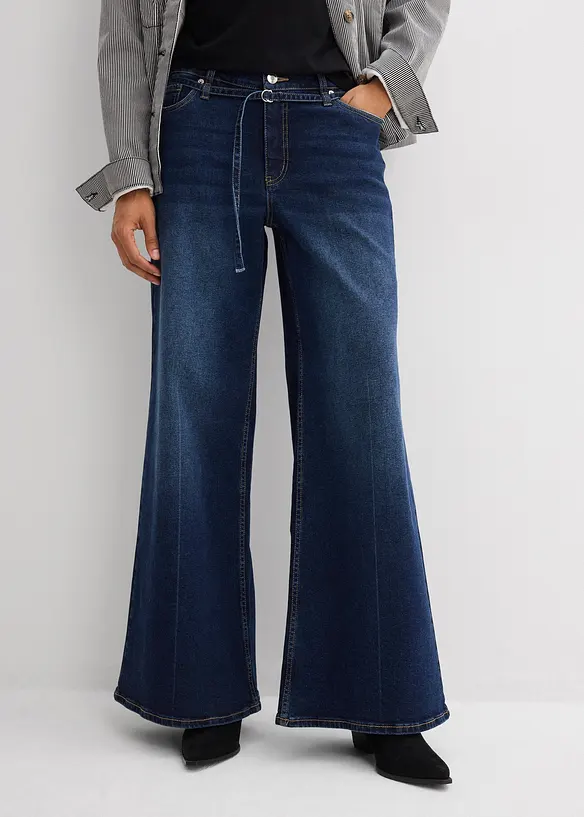 Wide Leg-jeans Mid Waist, bonprix