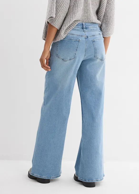Wide Leg-jeans Mid Waist, bonprix