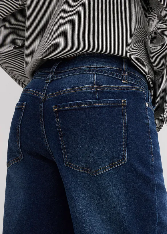 Wide Leg-jeans Mid Waist, bonprix