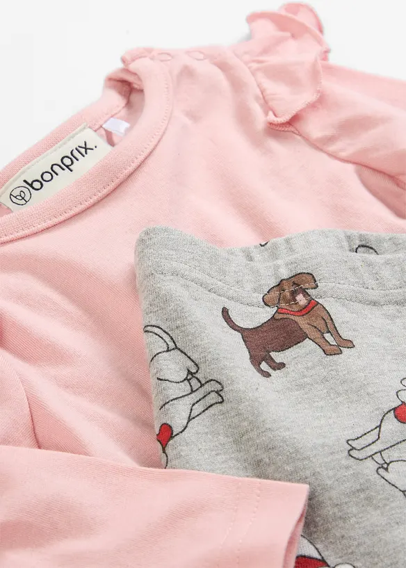 Langermet topp og leggings (2-delt sett), bonprix