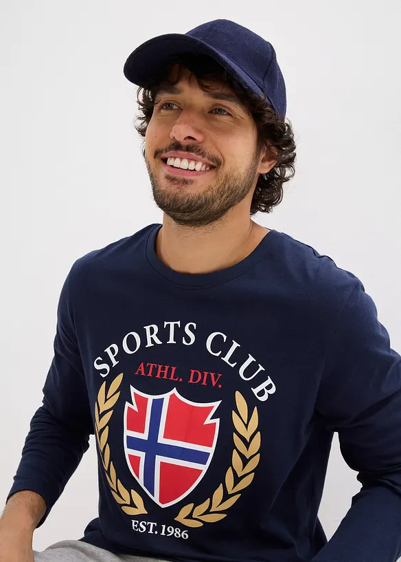 Langermet shirt i 100% bomull, bonprix