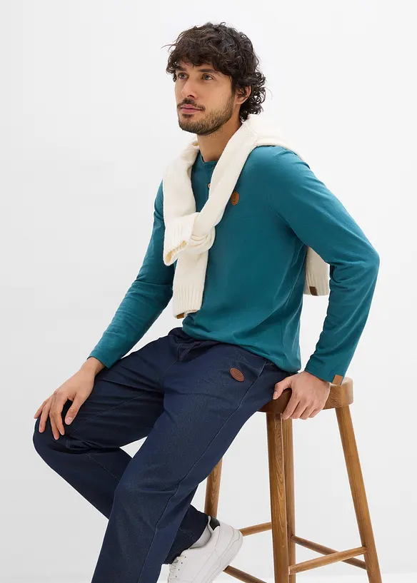 Joggebukse i denimstil, bonprix